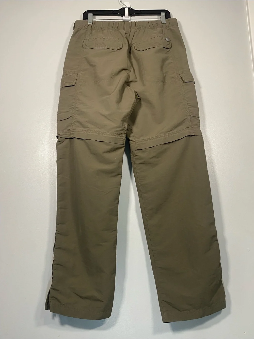 The North Face Olive Cargo Shorts with Integrated Black Web Belt